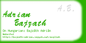 adrian bajzath business card